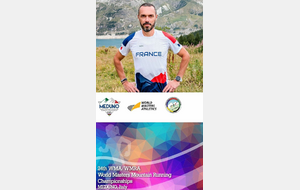 Sébastien Dray au départ des championnats du monde masters de course en montagne