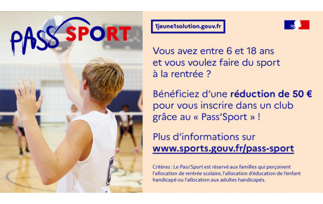 Pass Sport de l'état